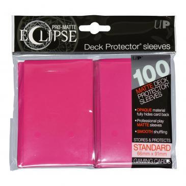 Ultra Pro-Matte Eclipse Hot Pink Standard Deck Protector sleeve 100ct