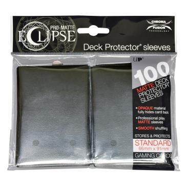 PRO-Matte Eclipse Jet Black Standard Deck Protector sleeve 100ct Undiscovered Realm 