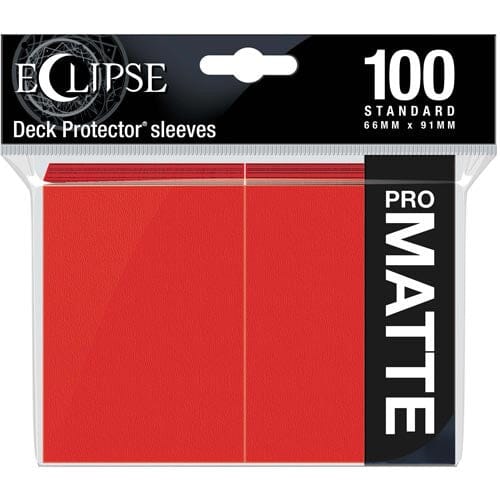 PRO-Matte Eclipse Red Standard Deck Protector sleeve 100ct