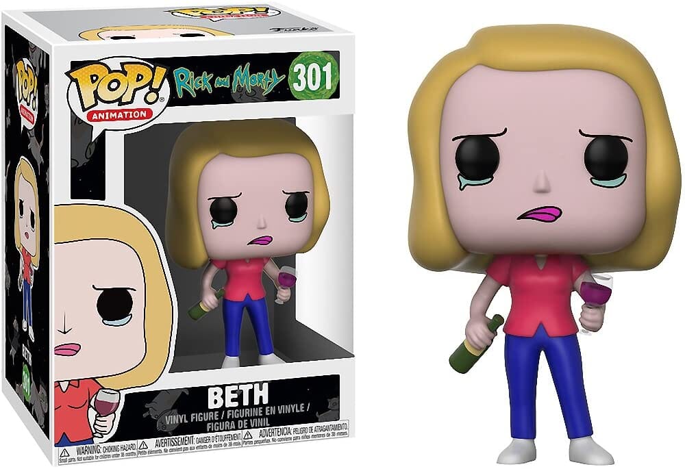 Rick and Morty Beth with Wine Glass Funko Pop! #301