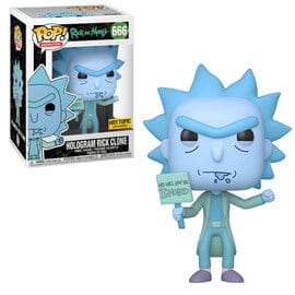 Rick and Morty Hologram Rick Clone Glow In The Dark Exclusive Funko Pop! #666 Funko 