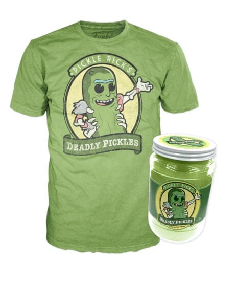 Rick and Morty Pickle Rick Deadly Pickles (Size L) Exclusive Funko T-Shirt