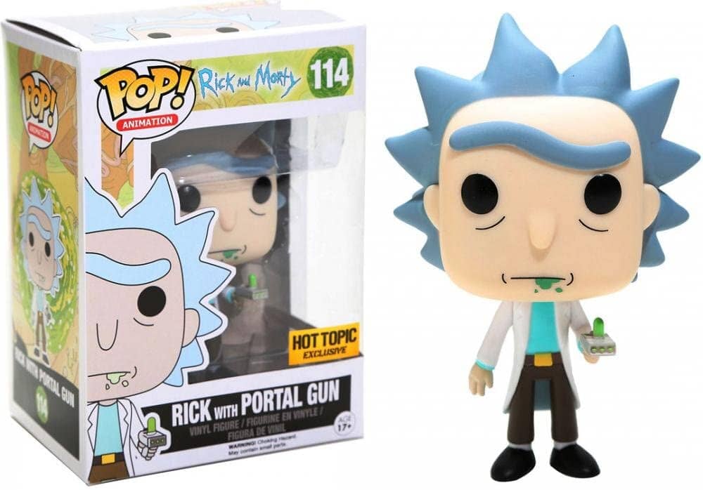 Rick and Morty Rick with Portal Gun Exclusive Funko Pop! #114