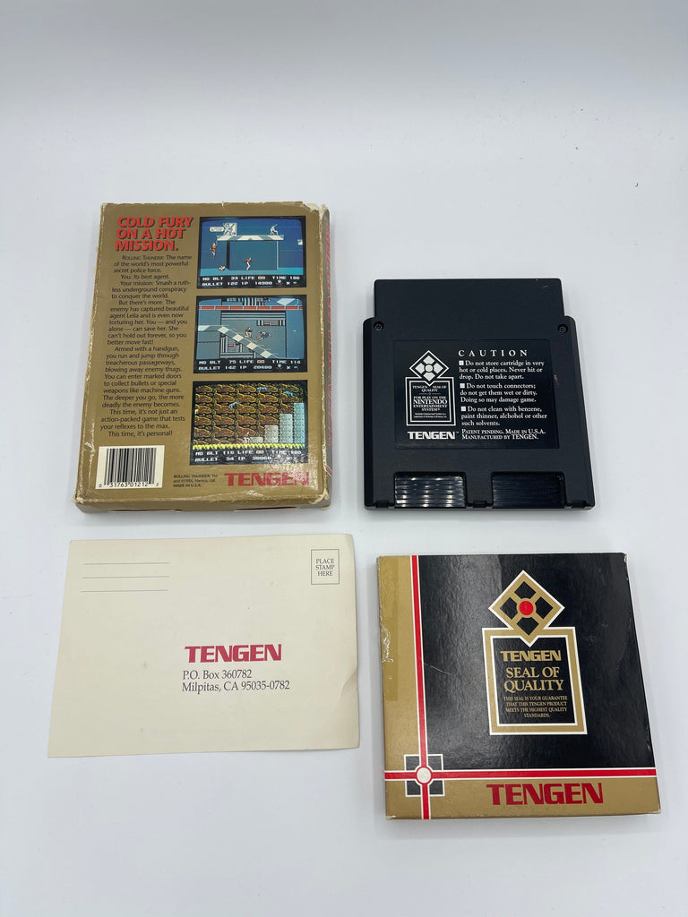 Rolling Thunder for the Nintendo Entertainment System (NES) Game (Complete in Box)Top of Box is Ripped Off. 