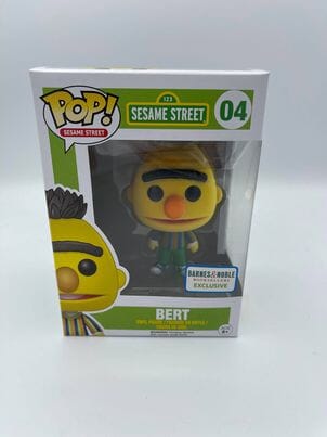 Sesame Street Bert Flocked (Exclusive) Funko Pop! #04 (Shelf Wear)