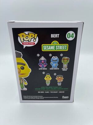 Sesame Street Bert Flocked (Exclusive) Funko Pop! #04 (Shelf Wear) Funko 