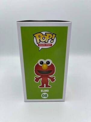 Sesame Street Elmo Flocked (Exclusive) Funko Pop! #08 (Shelf Wear) Funko 