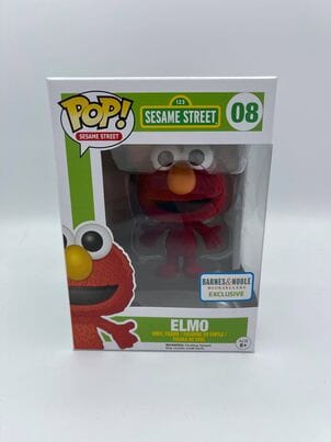 Sesame Street Elmo Flocked (Exclusive) Funko Pop! #08 (Shelf Wear)