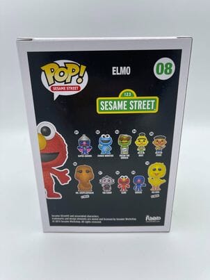 Sesame Street Elmo Flocked (Exclusive) Funko Pop! #08 (Shelf Wear) Funko 