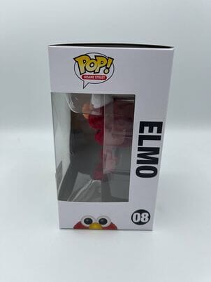 Sesame Street Elmo Flocked (Exclusive) Funko Pop! #08 (Shelf Wear) Funko 