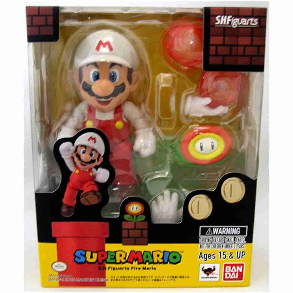S.H. Figuarts Super Mario Fire Mario Action Figure SH Figuarts 