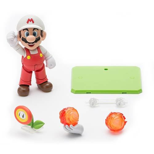 S.H. Figuarts Super Mario Fire Mario Action Figure 