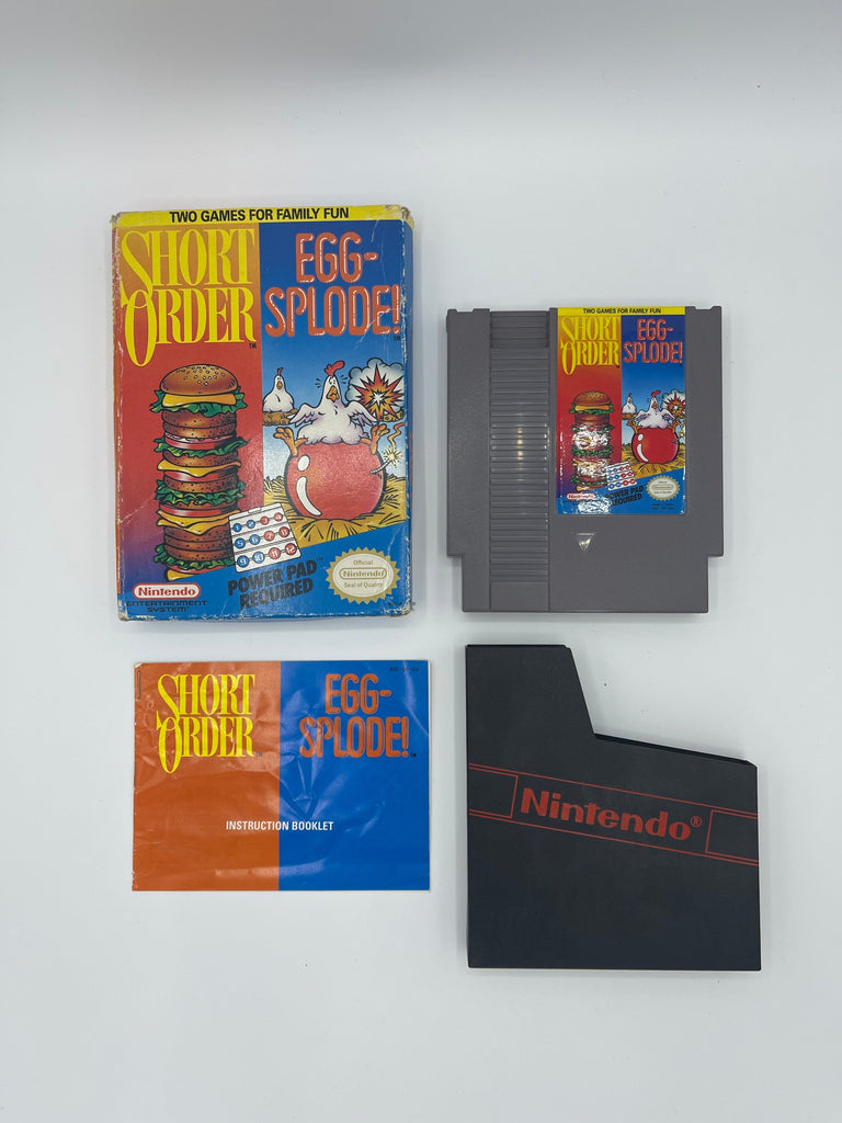 Short Order / Egg-Splode for the Nintendo Entertainment System (NES) Game (Complete in Box)