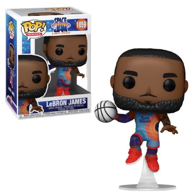 Funko Pop! #1059 LeBron James Jumping - Space Jam: A New Legacy - Ca. 9,5 Cm - Inkl. Sammlerbox-Schutzhülle