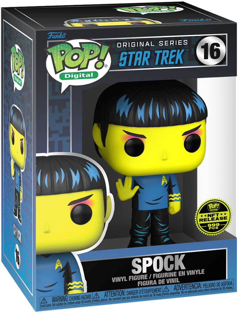Star Trek Spock Blacklight NFT Exclusive Funko Pop! #16 (999 PCS)