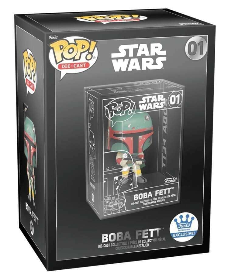 Star Wars Boba Fett Die Cast Exclusive Funko Pop! #01 (Common, Opened)