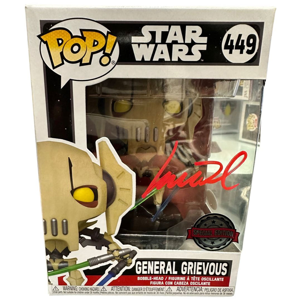 Star Wars General Grievous SIGNED Autographed by Matthew Wood Exclusive Funko Pop! 449 (JSA Certified) Funko 