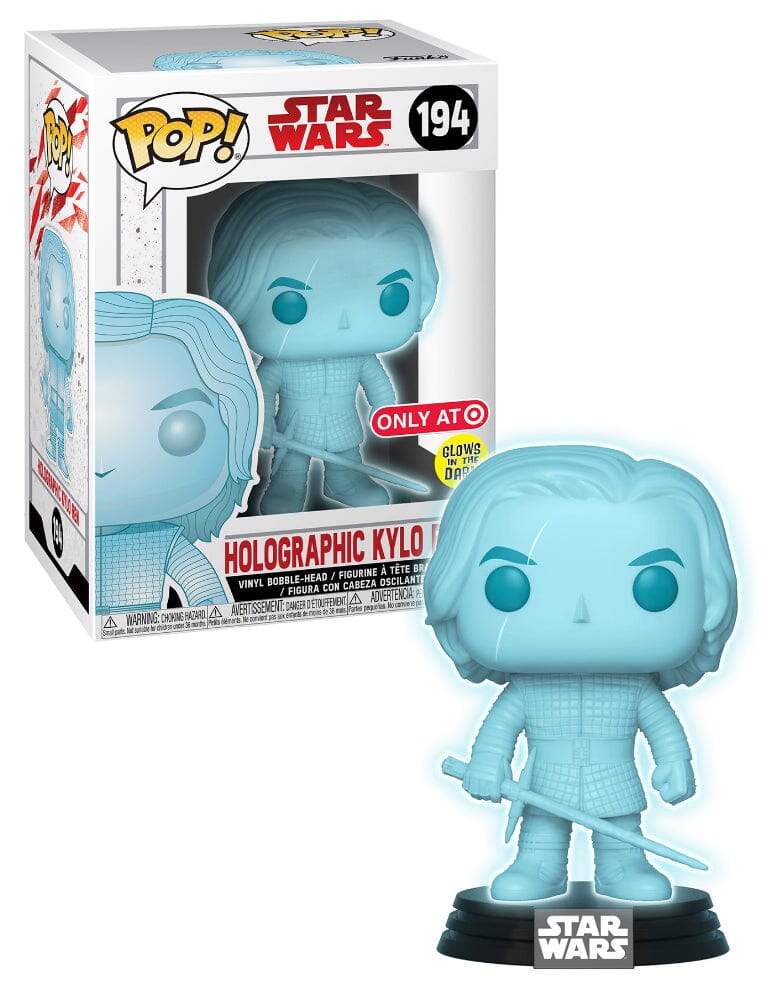 Star Wars Holographic Kylo Ren Glow Exclusive Funko Pop! #194