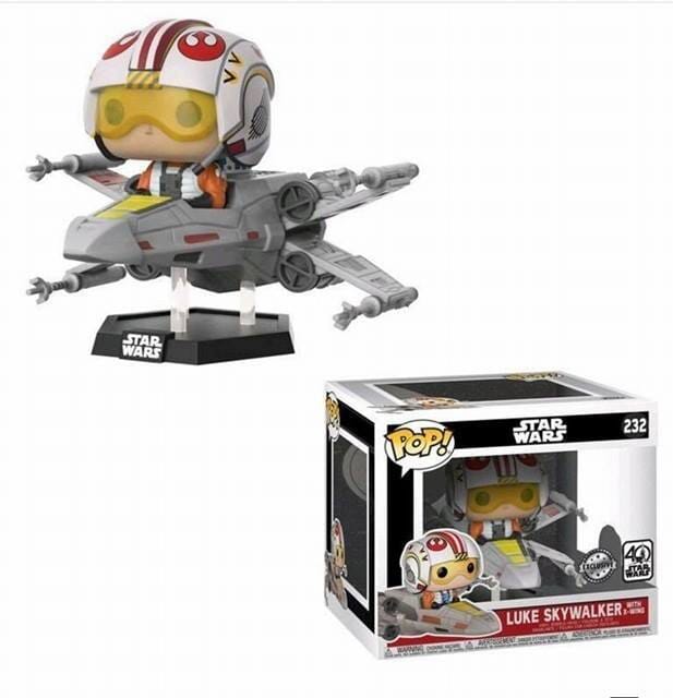 Star Wars Luke Skywalker with X-Wing Exclusive Funko Pop! Ride #232