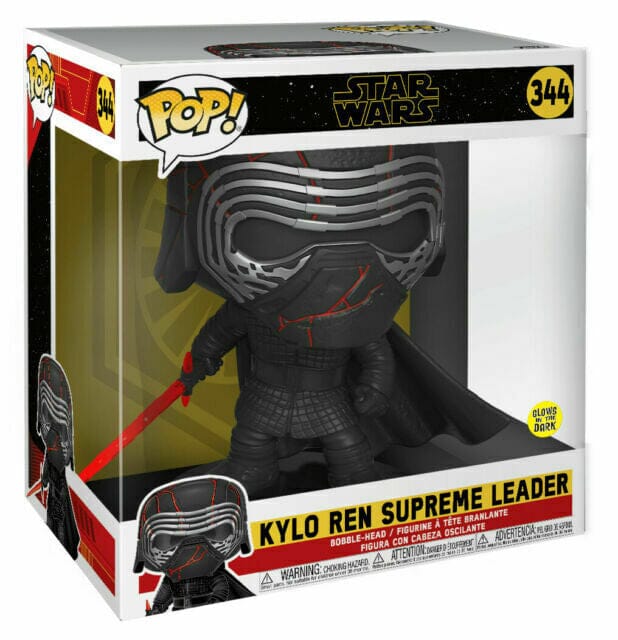 Star Wars Rise of Skywalker Kylo Ren Supreme Leader 10 Inch Glow in the Dark Funko Pop! #344