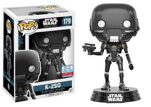 Star Wars Rogue One K-2SO (Blaster) NYCC (Official Sticker) Exclusive Funko Pop! #179