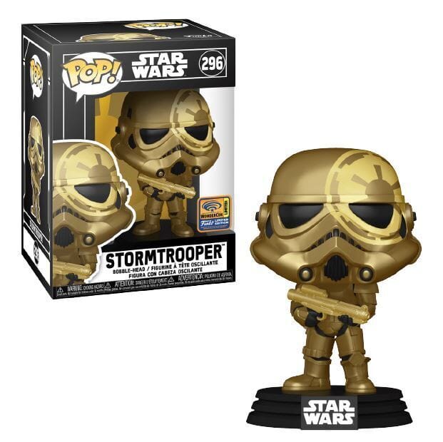 Star Wars Stormtrooper Wondercon Exclusive (Official Sticker) Funko Pop! #296