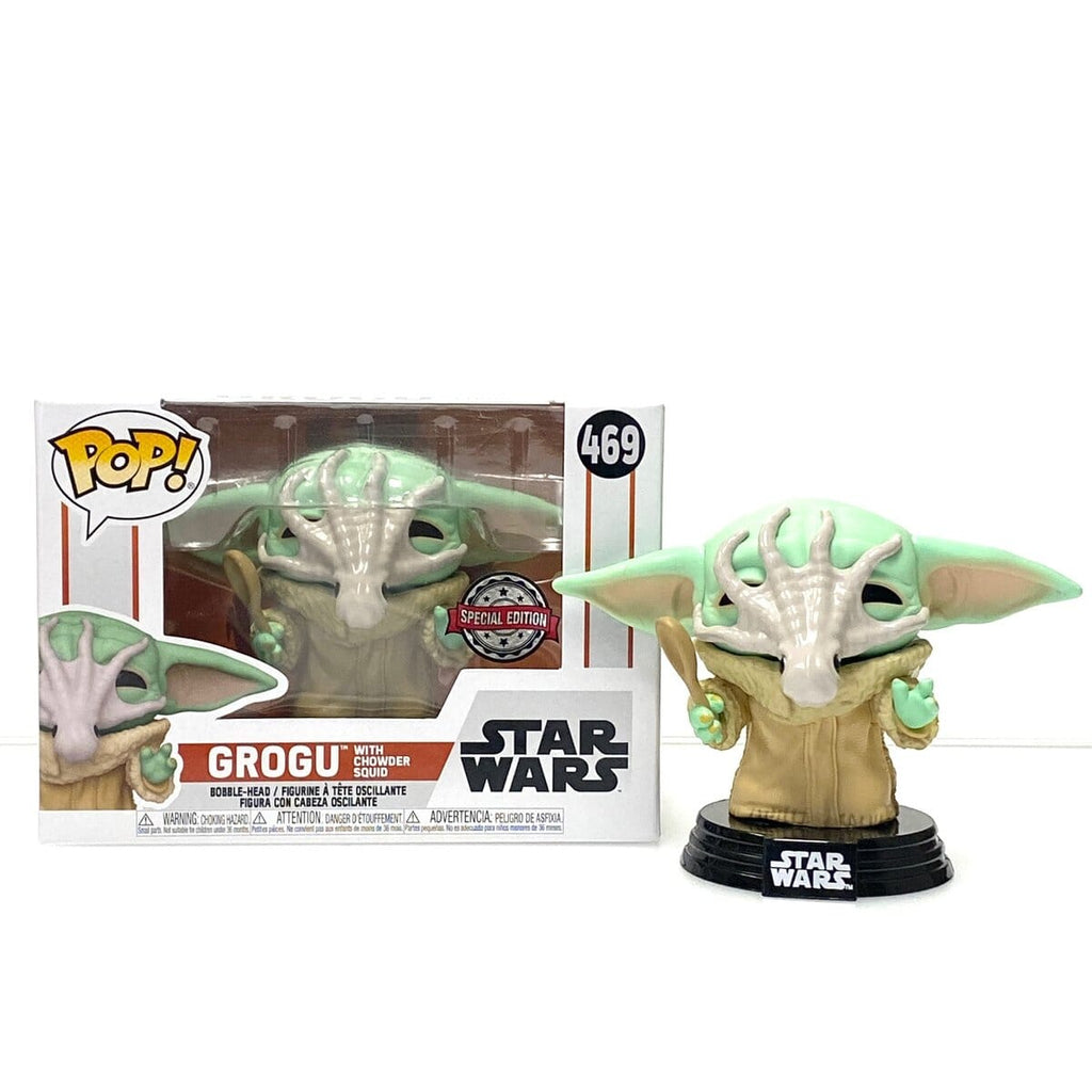 Star Wars The Mandalorian Grogu (The Child) with Chowder Squid Exclusive Funko Pop! #469