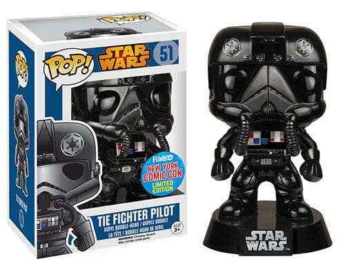 Star Warts Tie Fighter Pilot (Chrome Metallic) Exclusive Funko Pop! #51