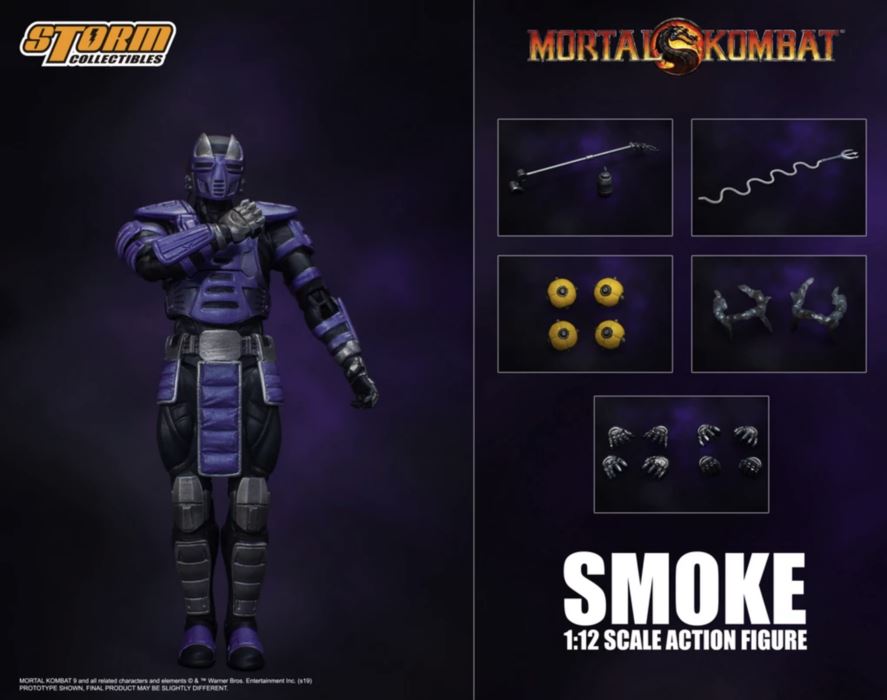 Storm Collectibles Mortal Kombat Smoke 1:12 Exclusive Action Figure Storm Collectibles 