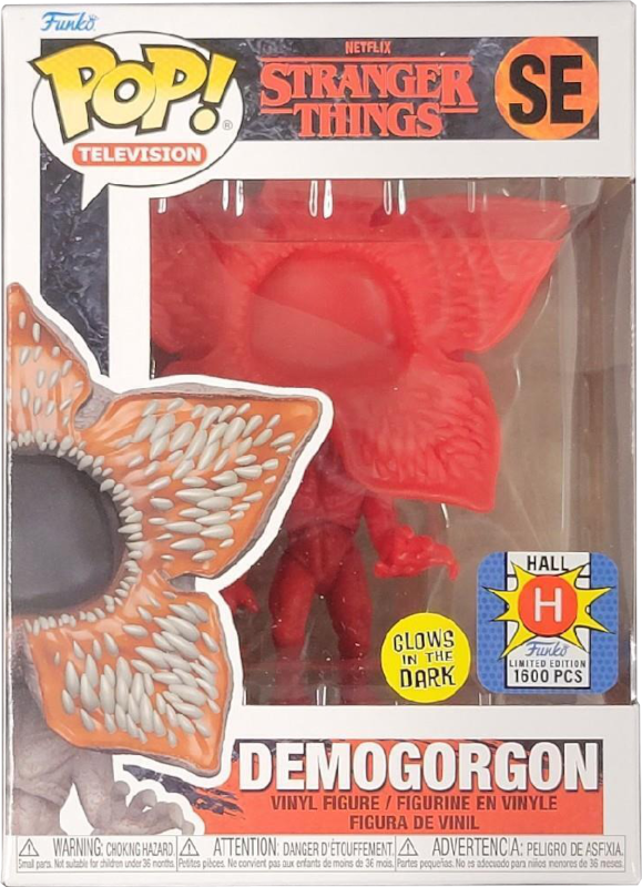 Stranger Things Demogorgon (Red) Glow Hall H Exclusive Funko Pop! (1600 Pcs)