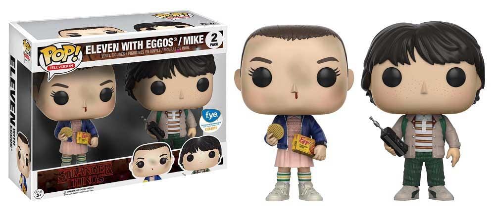 Stranger Things Eleven with Eggos/Mike Exclusive 2 Pack Funko Pop!
