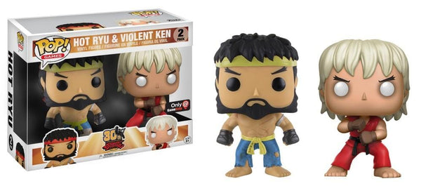 funko pop ストリートファイター　豪鬼　ケン　セット Light Box Damage) Funko Pop! Street Fighter Hot Ryu and Violent