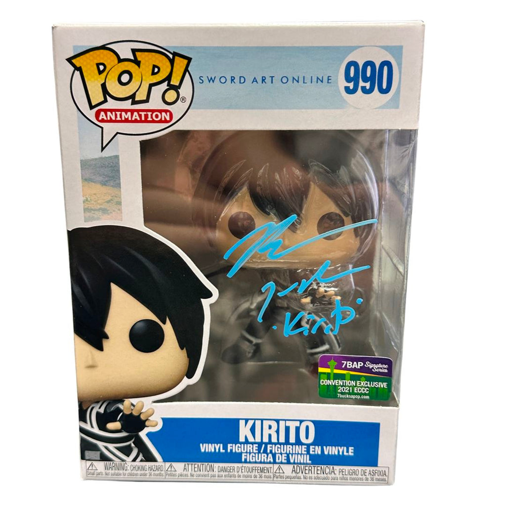 Sword Art Online Kirito SIGNED Autographed by Bryce Papenbrook Funko Pop! #990 (JSA Certified) Funko 