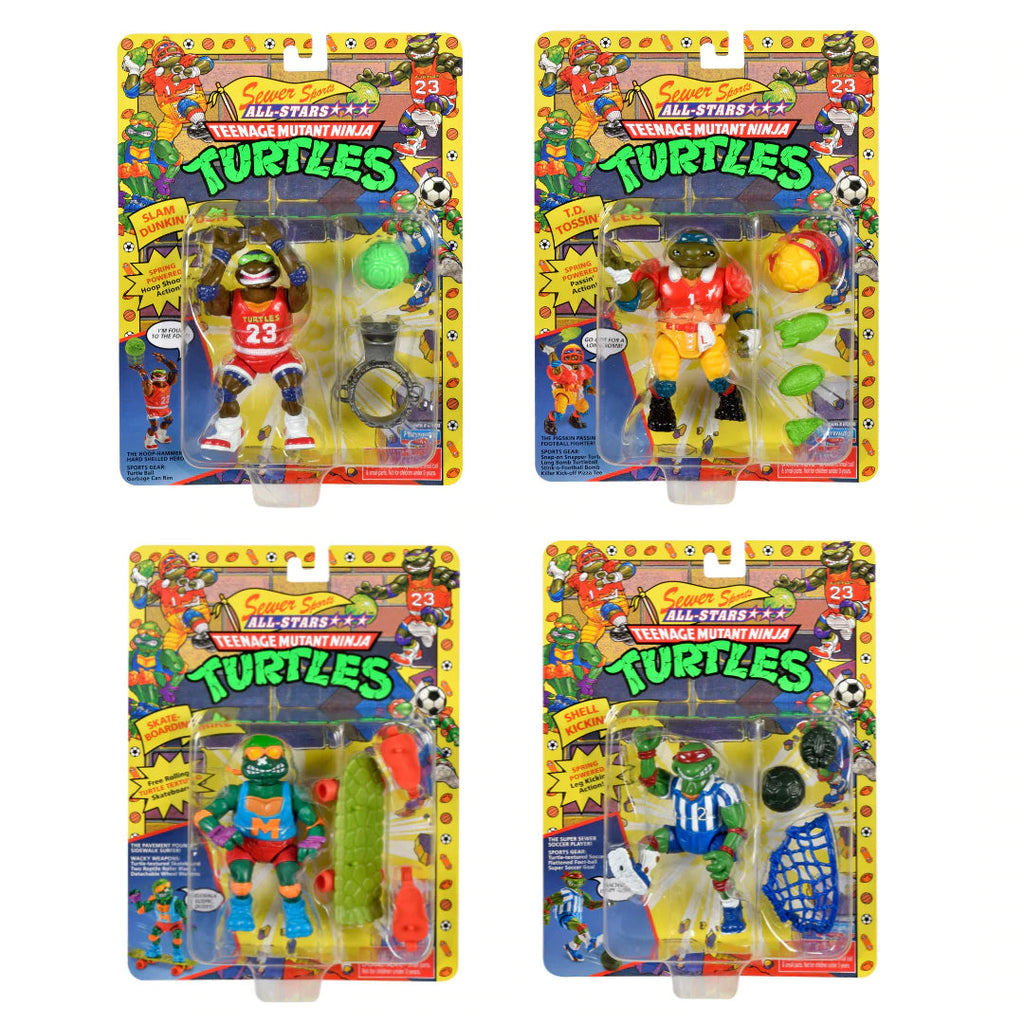 Teenage Mutant Ninja Turtles (TMNT) Retro Classic Action Figure 6-Pack Sewer Sports Case Exclusive