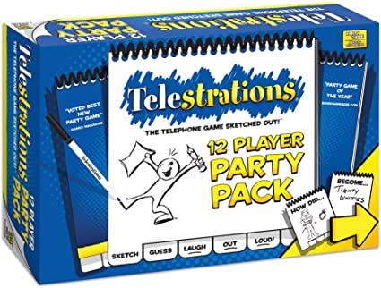Telestrations Game 12 Player Party Pack USAopoly 