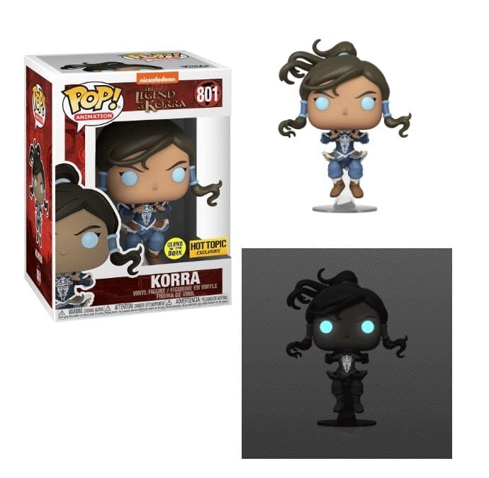 The Legend of Korra (Avatar State) Glow in the Dark Chase Funko Pop! Exclusive #801 (Hot Topic Sticker)