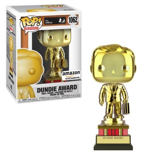 The Office Dundie Award (Gold Chrome) Exclusive Funko Pop! #1062