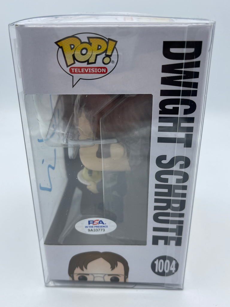 The Office Dwight Schrute (Jello Stapler) Funko Pop! #1004 Signed Autographed by Rainn Wilson (PSA Certified)