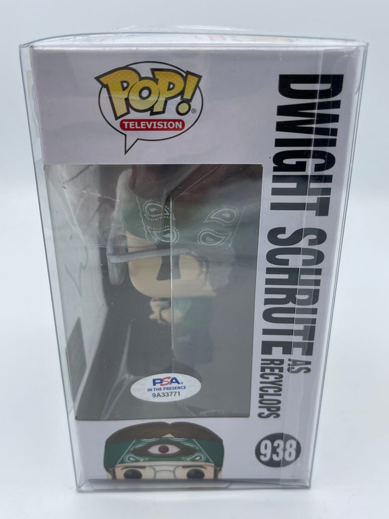 The Office Dwight Schrute (Recyclops V1) Funko Pop! #938 Signed Autographed by Rainn Wilson (PSA Certified)