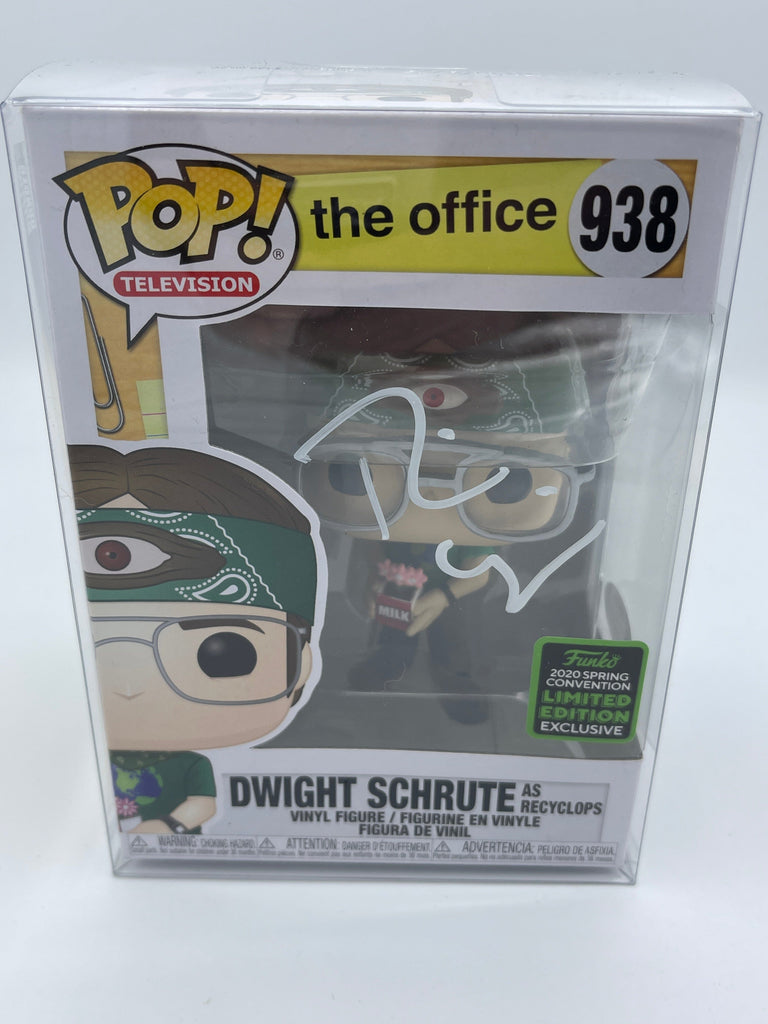 The Office Dwight Schrute (Recyclops V1) Funko Pop! #938 Signed Autographed by Rainn Wilson (PSA Certified)