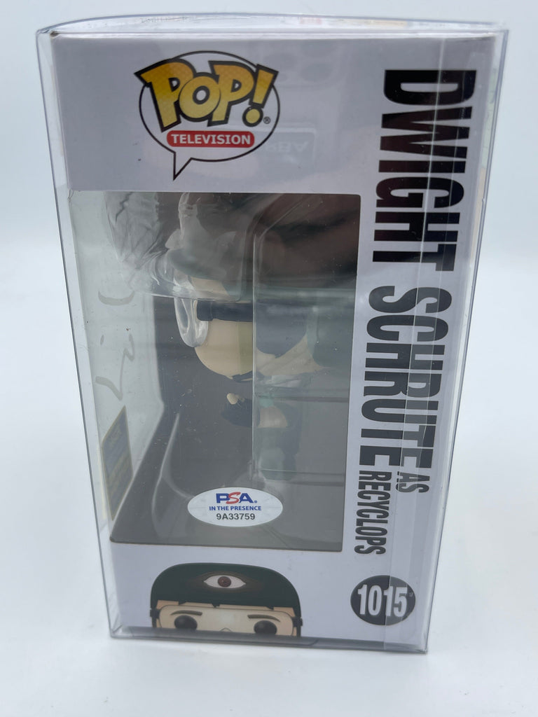 The Office Dwight Schrute (Recyclops V2) Funko Pop! #1015 Signed Autographed by Rainn Wilson (PSA Certified)