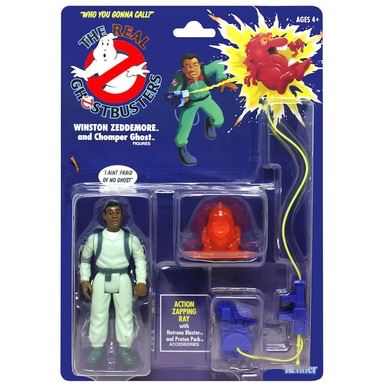 Kenner Classics The Real Ghostbusters Winston Zedmore and Chomper Ghost ...