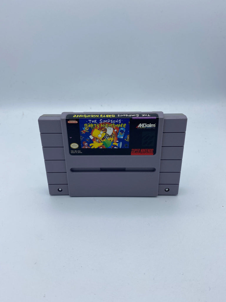 The Simpsons Bart's Nightmare for the Super Nintendo (SNES) (Loose Game) (A)