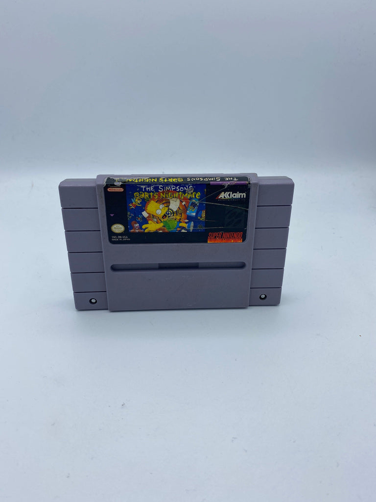 The Simpsons Bart's Nightmare for the Super Nintendo (SNES) (Loose Game) (B)