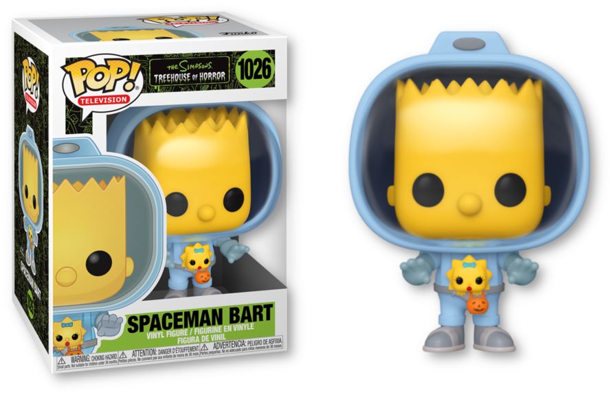 The Simpsons Spaceman Suit Bart & Chestburster Maggie (Treehouse of Horror) Funko Pop! #1026