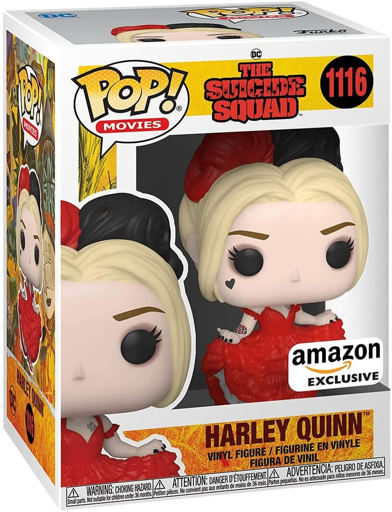 The Suicide Squad Harley Quinn Red Dress (Curtsying) Exclusive Funko Pop! #1116