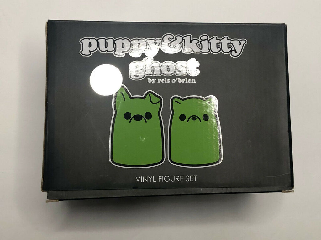 Tiny Ghost Puppy & Kitty Ghost Green Glow Edition (Shelf Wear)