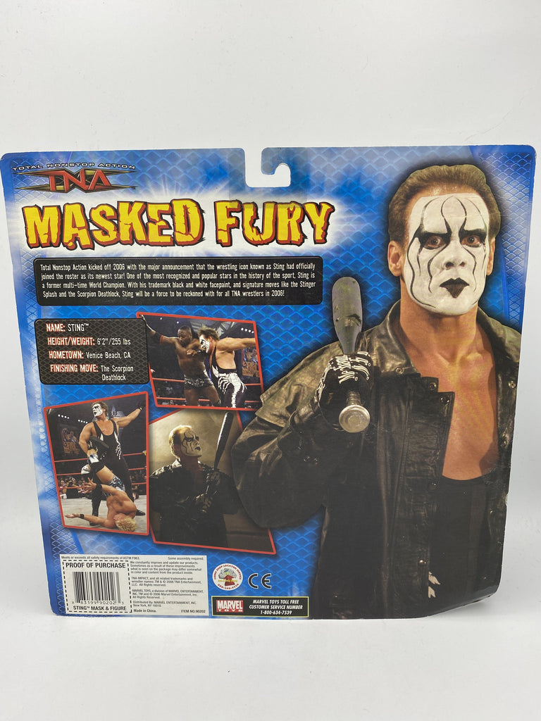 TNA Masked Fury Sting Mask and Figure Marvel 