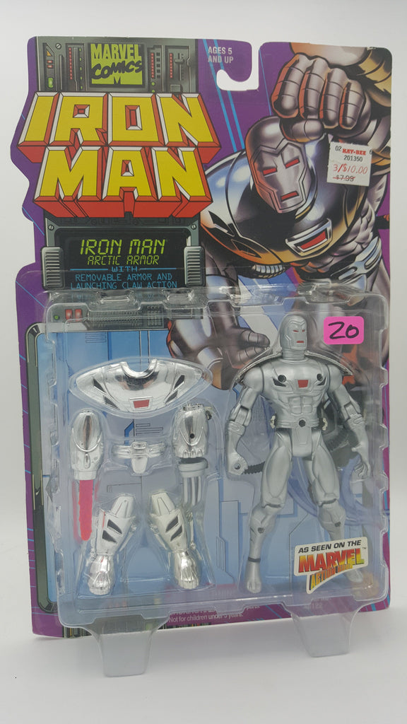 ToyBiz Marvel Comics Iron Man Arctic Armor with Removable Armor and Launching Claw