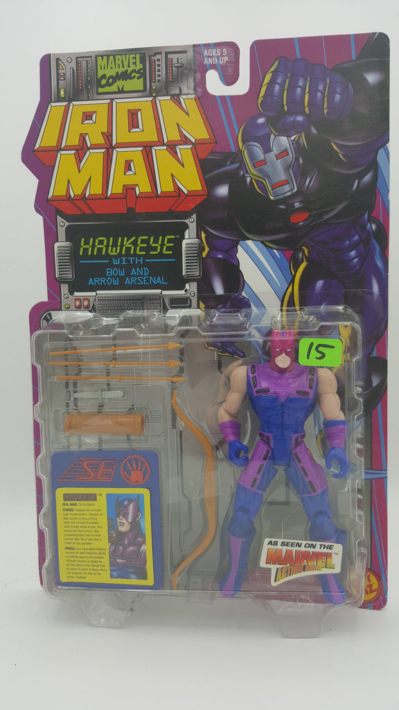 ToyBiz Marvel Comics Iron Man Hawkeye with Bow and Arrow Arsenal
